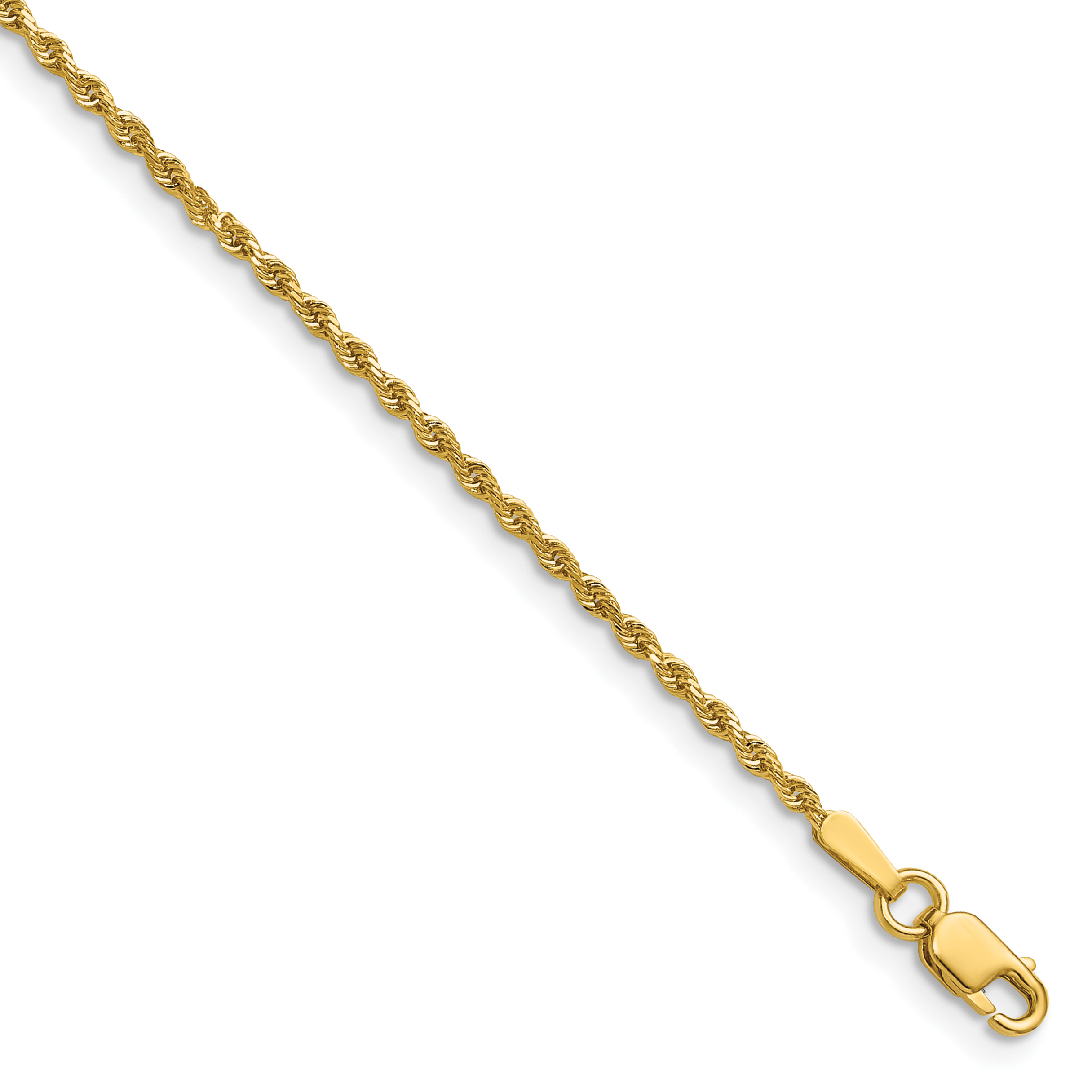 Diamond cut rope deals chain gold