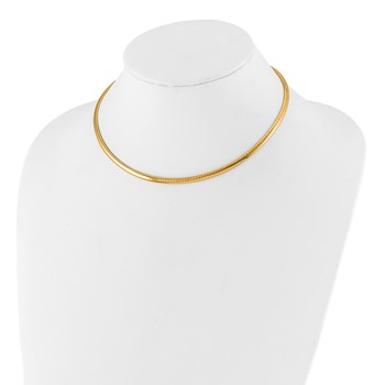 Leslie's 14K 4mm Domed Omega Necklace — alternate view