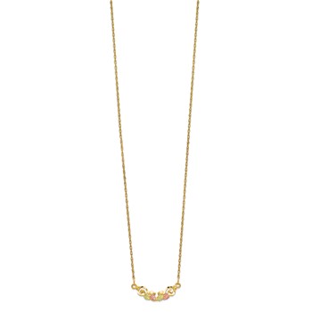 10k Tri-color Black Hills Gold Necklace — alternate view