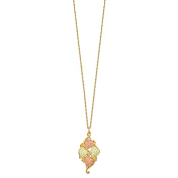 10k Tri-color Black Hills Gold Necklace — alternate view