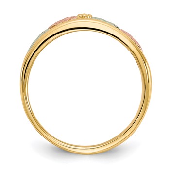 10k Tri-color Black Hills Gold Ring — alternate view