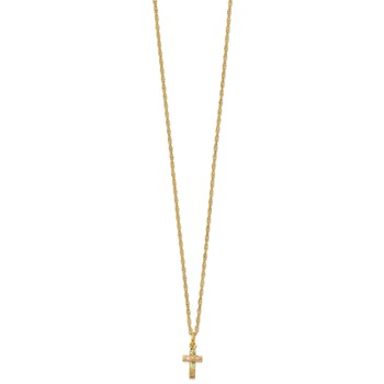 10k Tri-Color Black Hills Gold Cross Necklace — alternate view