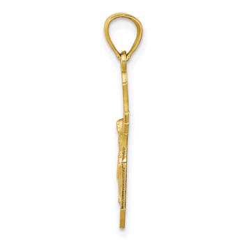 10k Crucifix Pendant — alternate view