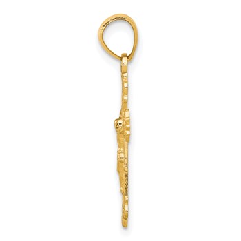 10k Crucifix Pendant — alternate view