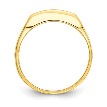 10k CZ Polished Child's Ring — alternate view