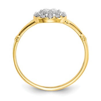 10k CZ Cluster Ring — alternate view