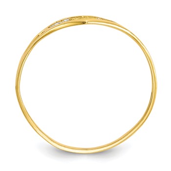 10K with Rhodium Mommy Heart Ring — alternate view