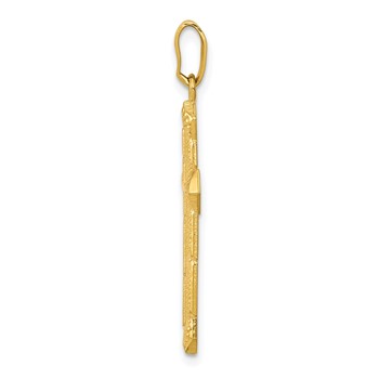 10k Passion Cross Pendant — alternate view