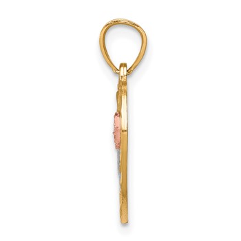 10K Two-Tone w/White Rhodium ABUELA Pendant — alternate view