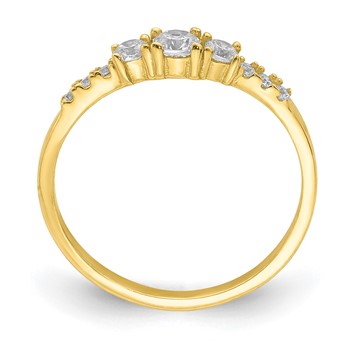 10K CZ Fancy Child's Ring — alternate view