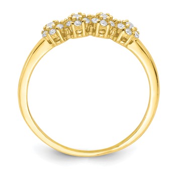 10K CZ Stackable Ring — alternate view