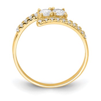 10K CZ Fancy Ring — alternate view