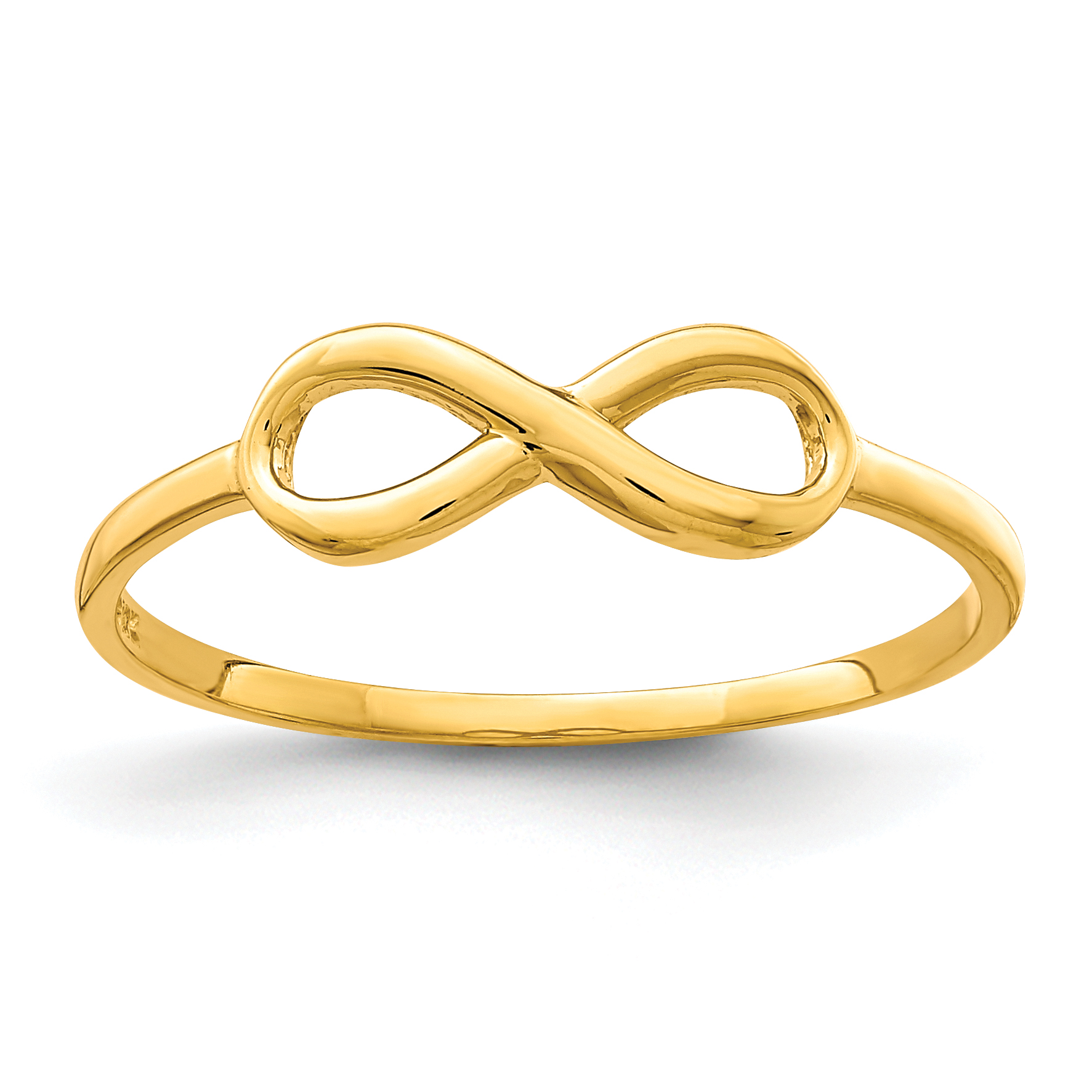 10K Polished Infinity Ring