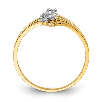 10K CZ 7-Stone Ring — alternate view