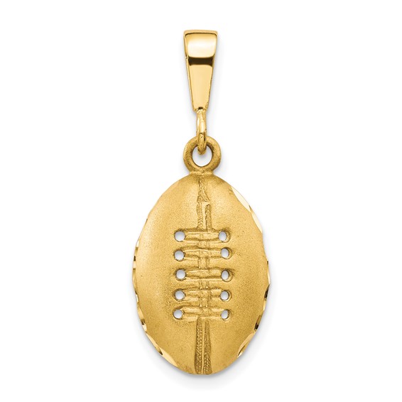 10K Football Charm Quality Gold