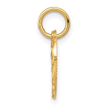 10k Heart Charm — alternate view