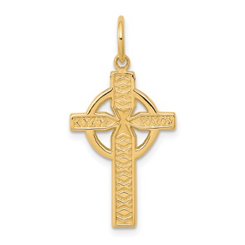 10K Iona Cross Charm