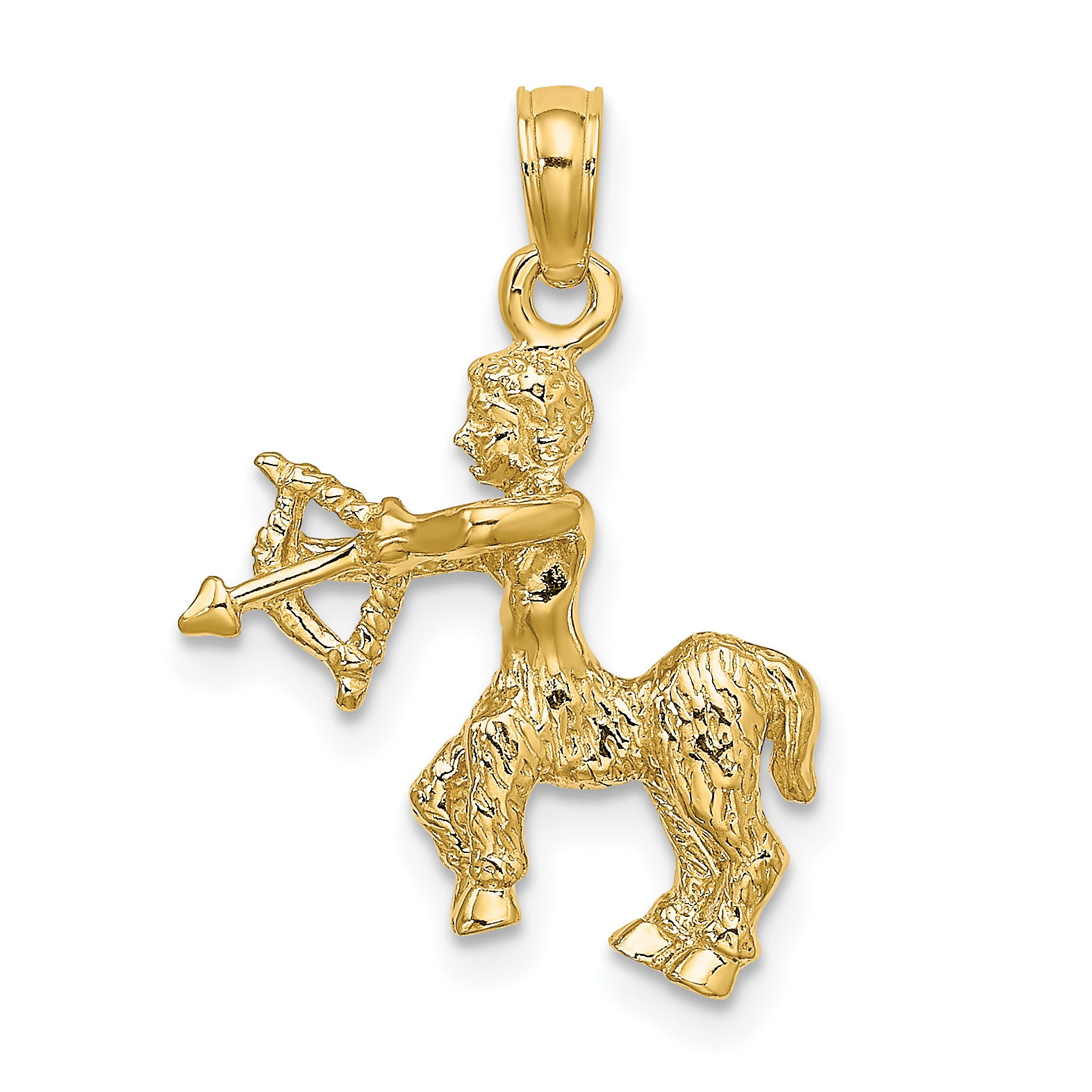 Zodiac Sagittarius 14K Yellow Gold Pendant – Mkott Pich Jewelry