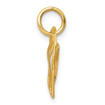10k Heart Charm — alternate view