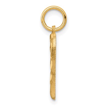 10k Heart Charm — alternate view