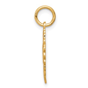 10k Heart Charm — alternate view