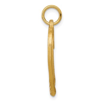 10k CROSS IN HEART CHARM — alternate view