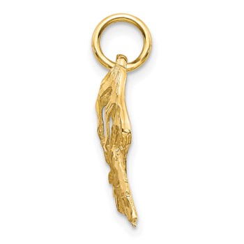 10k Butterfly Charm — alternate view