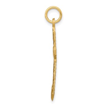 10k Cross Charm — alternate view