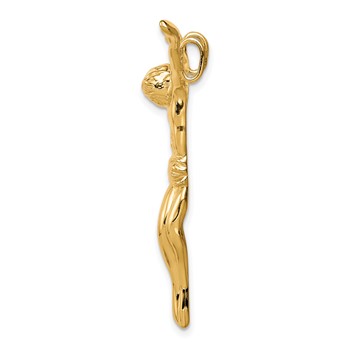 10k Solid Polished Corpus Pendant — alternate view