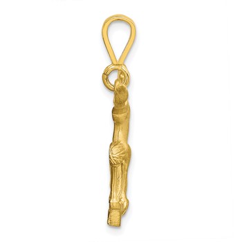 10k Solid Gymnast Charm — alternate view