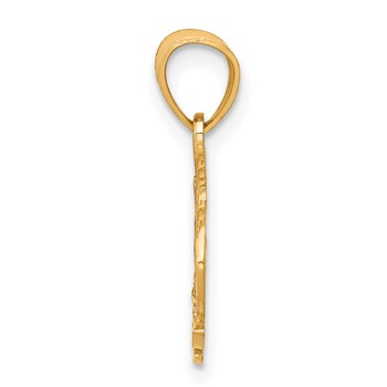 10K w/Rhodium #1 MOM Charm — alternate view