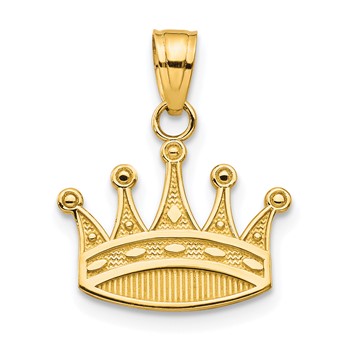 10k Crown Charm