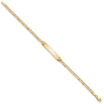 10k Anchor Link ID Bracelet — alternate view