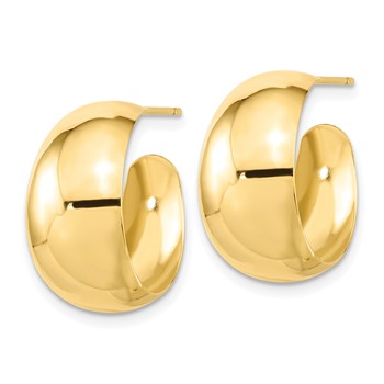 10k Small Hoop Earrings — alternate view