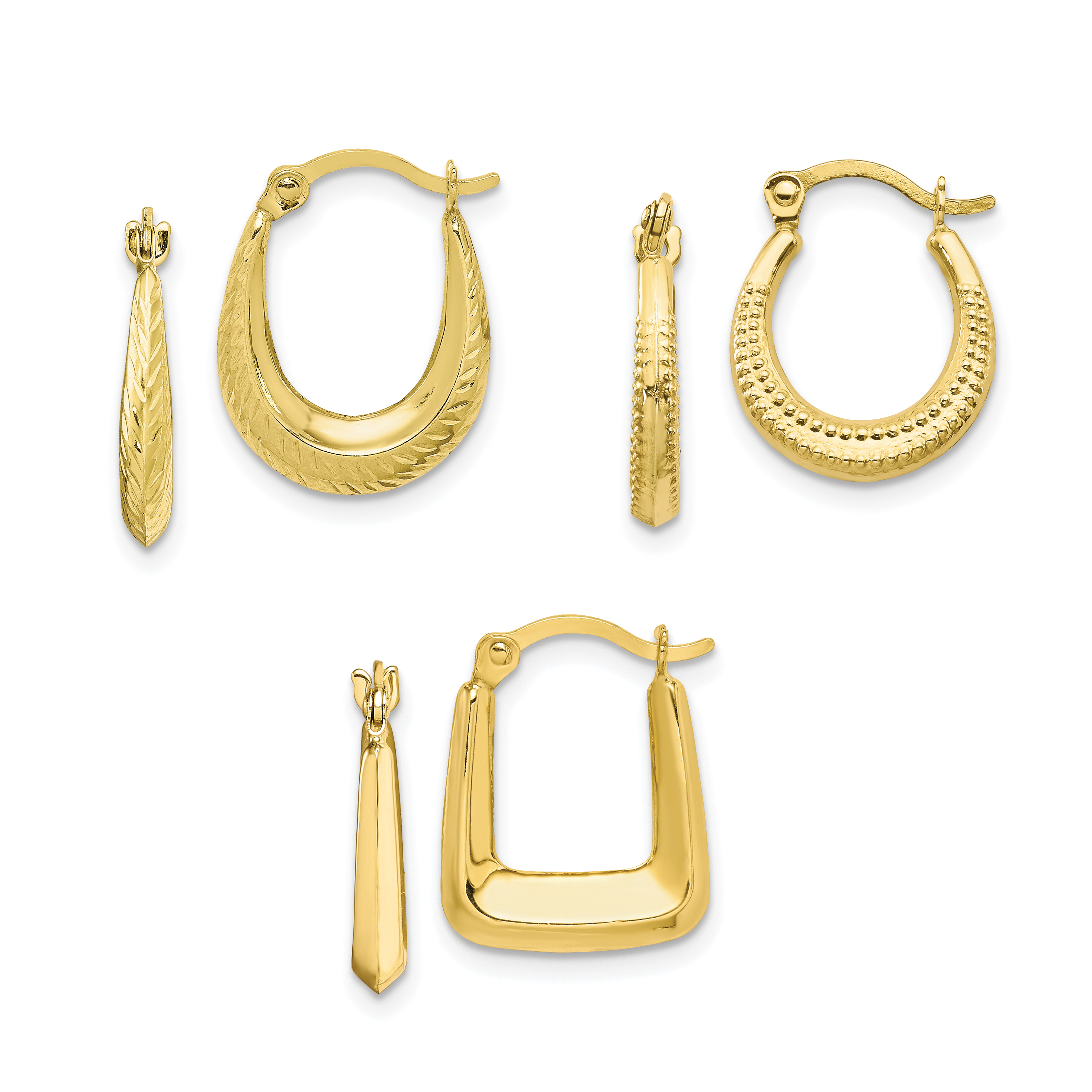 Quality Gold 14k Diamond Fascination Round Hinged Hoop Earrings | S.  Silverberg Finer Jewelers