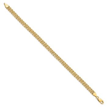Leslie's 10K 4.5mm Wide Diamond-Cut Triple Rope Bracelet — alternate view