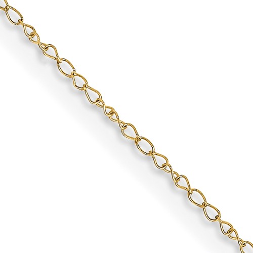10k .42mm Carded Curb Chain