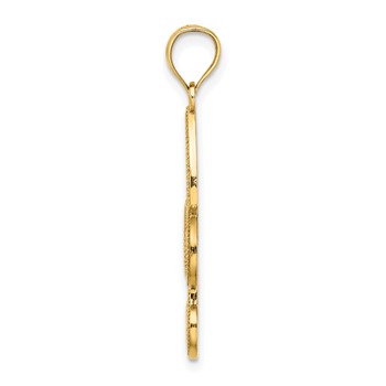 10k Fleur De Lis Pendant — alternate view