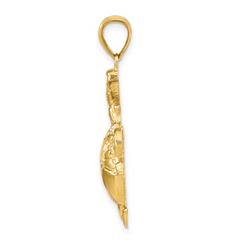 10K Marine Corps Insignia Pendant — alternate view