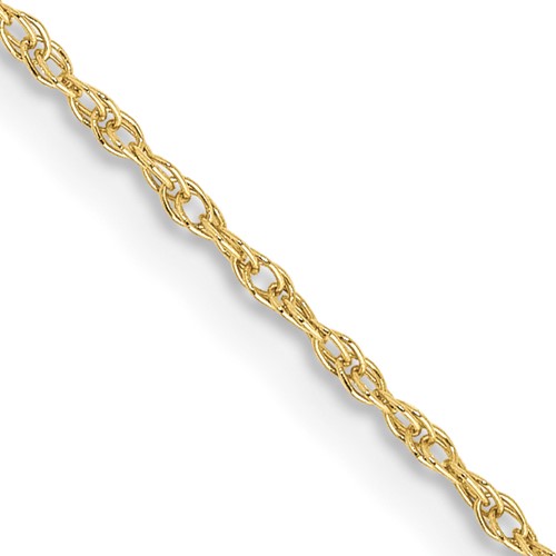 10k .8mm Lite-Baby Rope Chain
