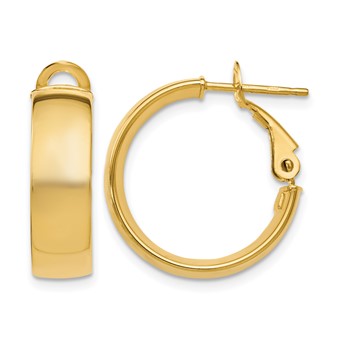 Leslie's 10K 5.8mm Polished Hoop Earrings