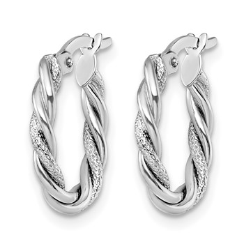 Leslie's 10K White Gold Earrings — alternate view