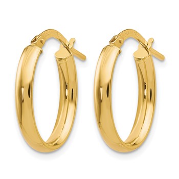 Leslie's 10K Polished Yellow Gold Hoop Earrings — alternate view
