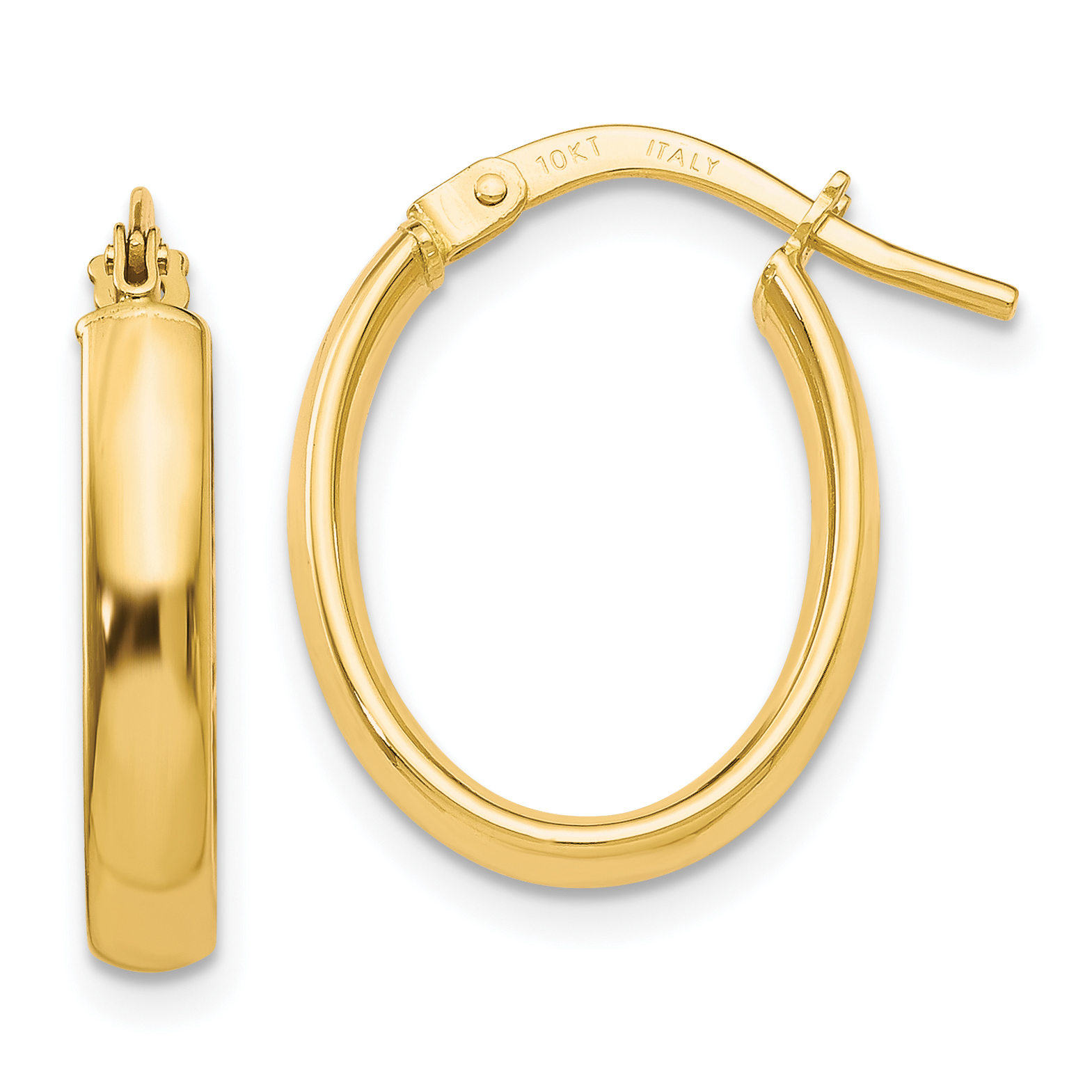 Glossy Gold Hoop Earrings | Konga Online Shopping