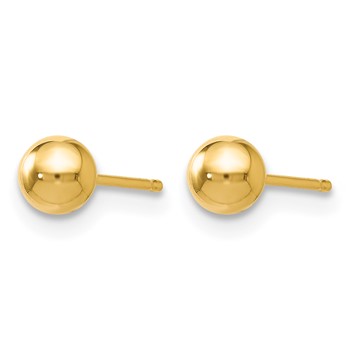 Leslie's 10K Polished Ball Post Earrings — alternate view