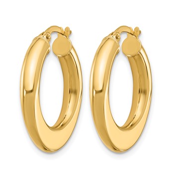 Leslie's 10K Polished Hoop Earrings — alternate view