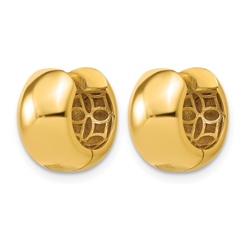 Leslie's 10K Polished Hinged Hoop Earrings — alternate view