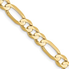 Image of 10k 5.5mm Concave Open Figaro Chain