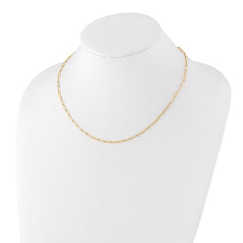 Leslie's 10K Polished Fancy Link Necklace — alternate view