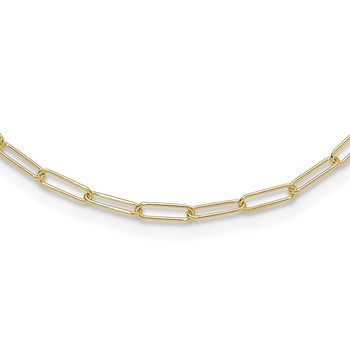 Leslie's 10K Polished Fancy Link Necklace